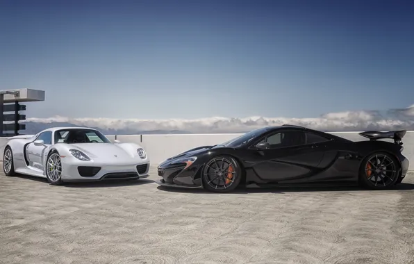 Картинка porsche, 918, mclaren