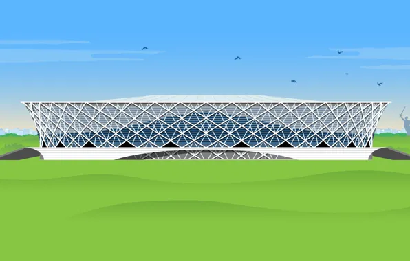 Футбол, Россия, Арт, Арена, Стадион, Arena, Волгоград, Volgograd