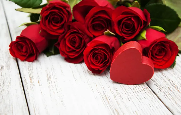 Любовь, сердце, розы, красные, red, love, heart, romantic