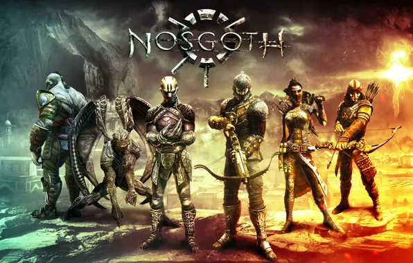 Оружие, игра, крылья, лук, арбалет, Nosgoth
