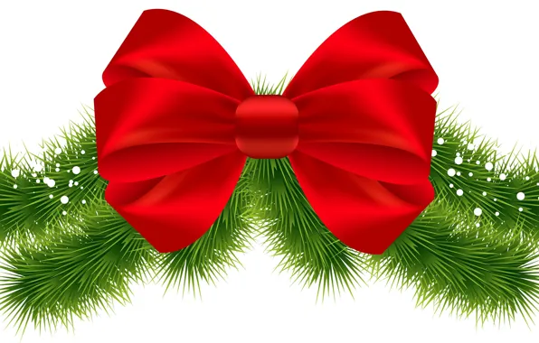 Елка, новый год, бант