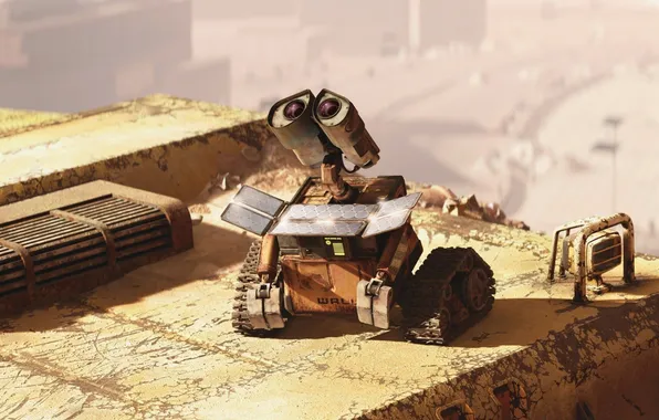 Картинка robot, WALL-E, caterpillars