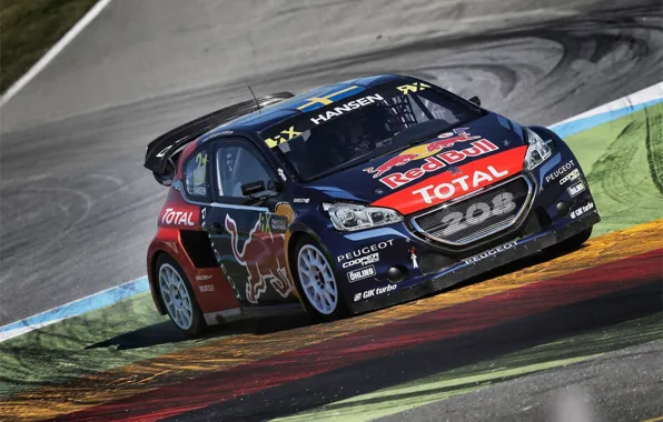 Пежо, Peugeot, Передок, rallycross, 208, T16, WorldRX, Hansen