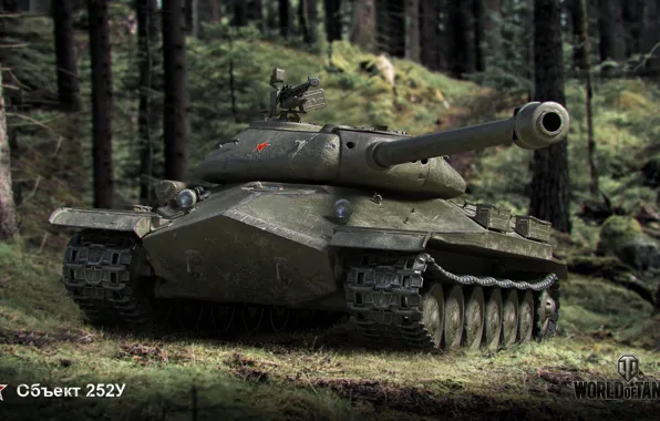 Картинка лес, игра, танки, wot, мир танков, советская, World of Tanks, онлайн