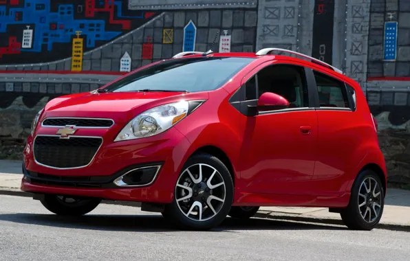 City, Шевроле, Red, Chevy, 2013, spark