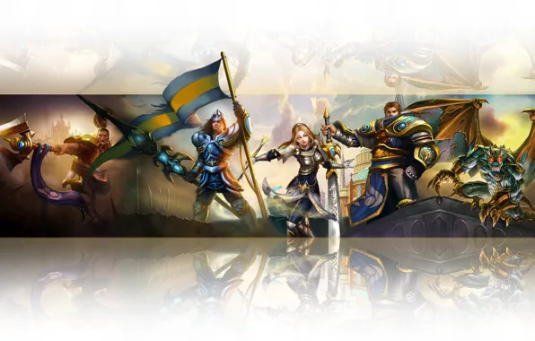 Картинка оружие, игра, доспехи, League of Legends, персы
