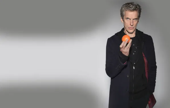 Взгляд, фон, актер, мужчина, Doctor Who, Доктор Кто, мандарин, Peter Capaldi