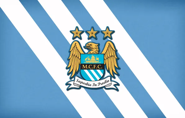 Football, soccer, Minimalism, Manchester City, Emblem