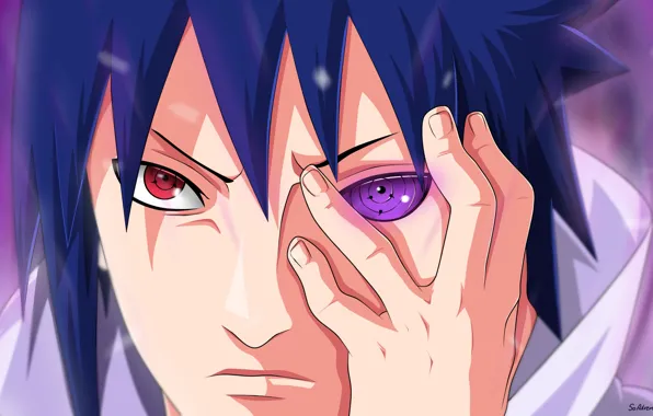 Наруто, Naruto, Саске Учиха, риннеган
