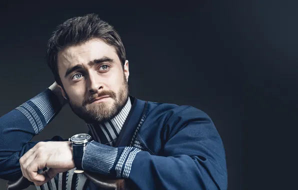 Фон, портрет, стул, актёр, Дэниэл Рэдклифф, фотосессия, Daniel Radcliffe