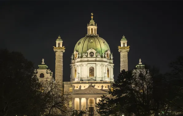 Ночь, Вена, Vienna Austria