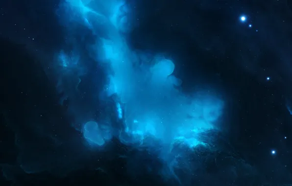 Звезды, Космос, Туманность, Fantasy, Арт, Stars, Space, Art