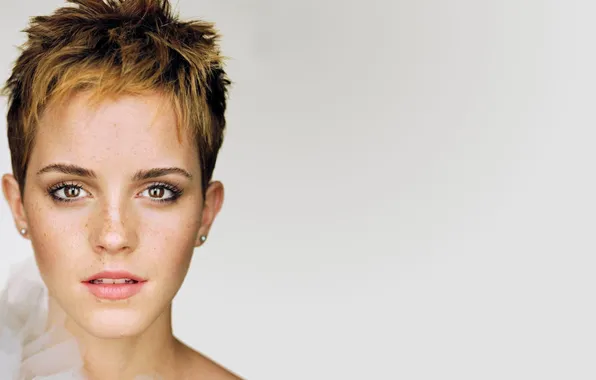 Картинка портрет, веснушки, Emma Watson