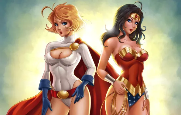 Wonder Woman, Power Girl, Karen Starr, Kara Zor-L