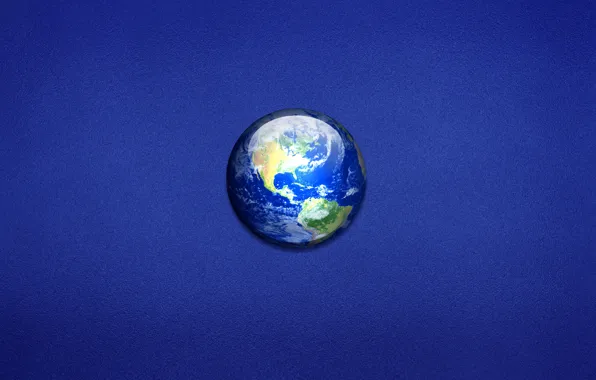Картинка синий, земля, планета, минимализм