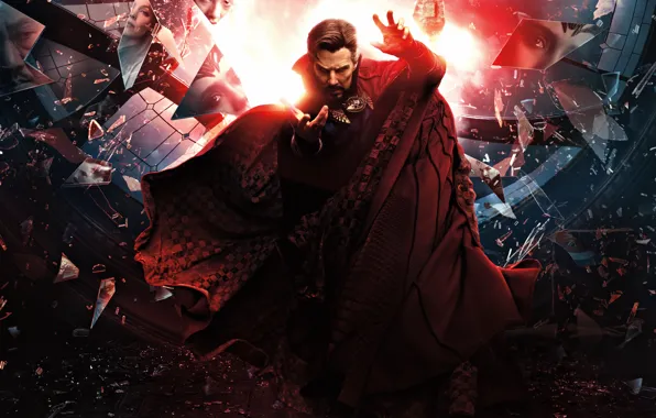 Картинка Плащ, Мужчина, Маг, Бенедикт Камбербэтч, Benedict Cumberbatch, 2022, Doctor Strange in the Multiverse of Madness, …