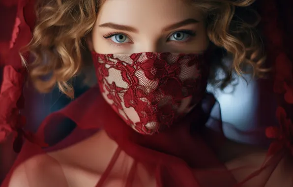 Глаза, взгляд, девушка, свет, лицо, поза, портрет, макияж