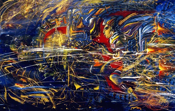 Картинка искры, Инопланетянин, Айбек Бегалин, 1998г