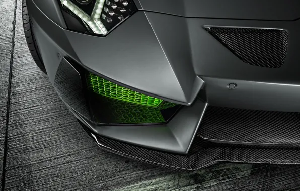 Картинка Lamborghini, Green, Front, LP700-4, Aventador, 2014, Limited, HAMANN