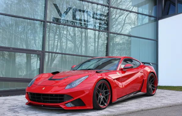 Картинка Ferrari, red, Berlinetta, F12, vos