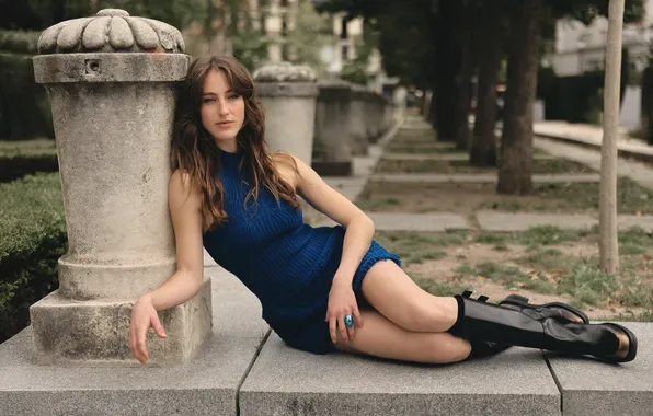 Girl, dress, young, beautiful, actress, boots, andy duato