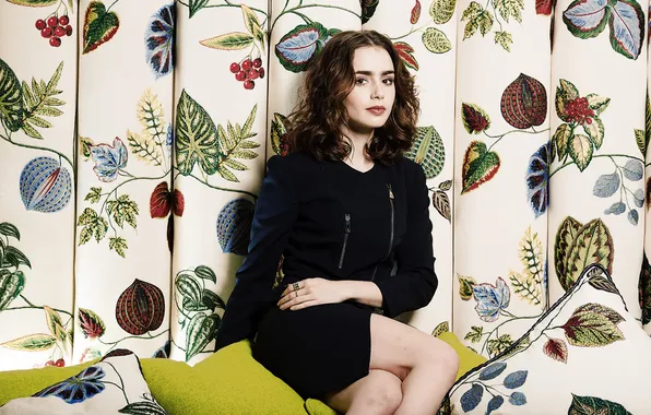 Картинка фотосессия, Lily Collins, The Times