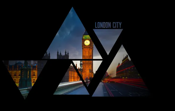 Треугольники, Лондон, Биг Бен, London, Big Ben