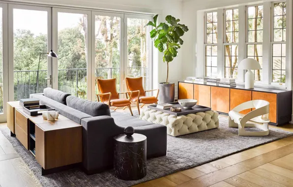 Комната, интерьер, гостиная, светлая, San-Francisco, townhouse