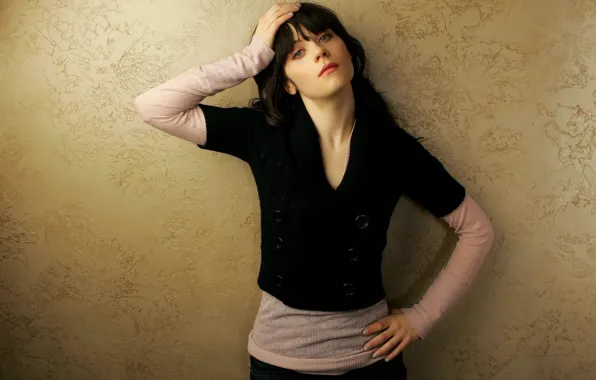 Девушка, актриса, брюнетка, Zooey Deschanel, Зои Дешанель, Зоуи Дешанель