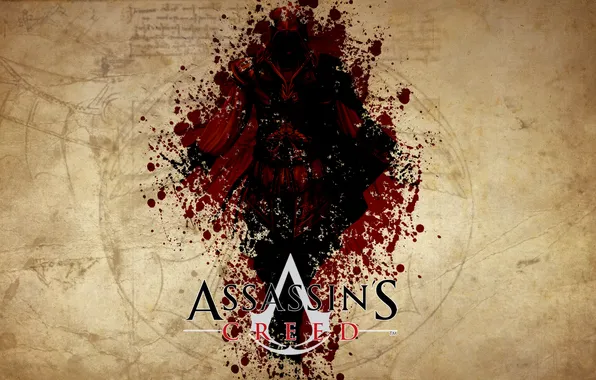Игра, логотип, Assassins Creed