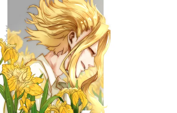 Парень, блондин, Boku no Hero Academia, Моя геройская академия, всемогущий