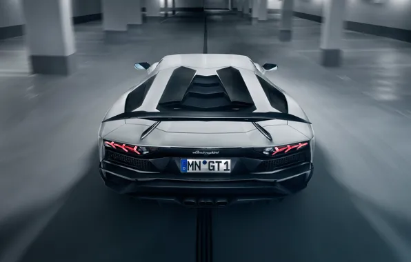 Фары, Lamborghini, суперкар, спойлер, вид сзади, 2018, Novitec Torado, Aventador S