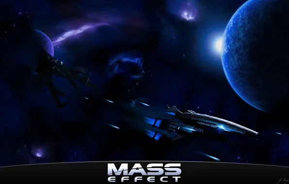 Картинка нормандия, Mass Effect, жнец