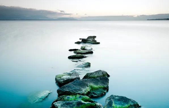 Море, пейзаж, камни
