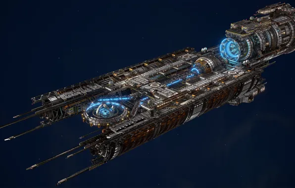 Транспорт, корабль, борт, Fractured Space, USR Disruptor