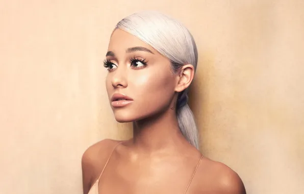Фон, портрет, блондинка, певица, Ariana Grande, Ариана Гранде