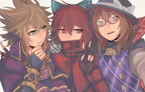 Арт, Touhou, Usami Sumireko, Toyosatomimi no Miko, Vento, Sekibanki