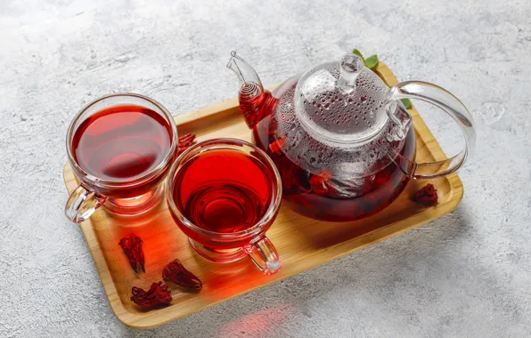 Чай, чайник, чашки