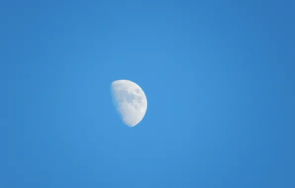 Луна, Moon, zoom, blu, lusin