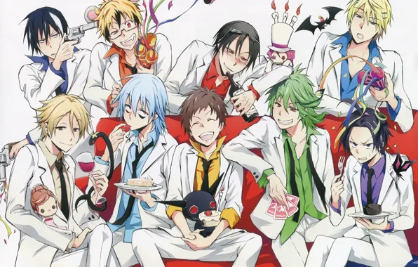 Аниме, парни, слуга вампир, Servamp