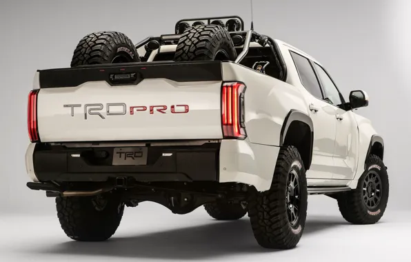 Картинка Toyota, SUV, TRD, Tundra, pickup truck, 2021, light background, Desert Chase Concept