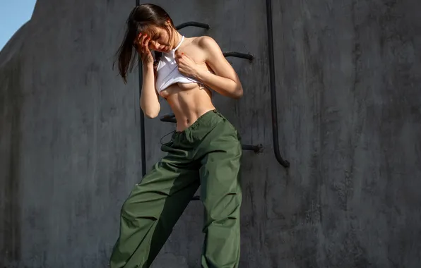 Wall, model, pose, Vadim Podoprigora