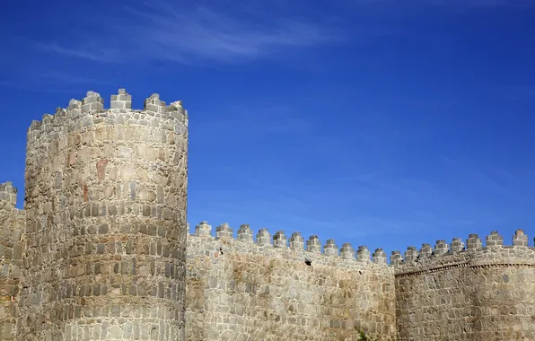 Стены, памятник, крепость, Испания, средневековье, Авила