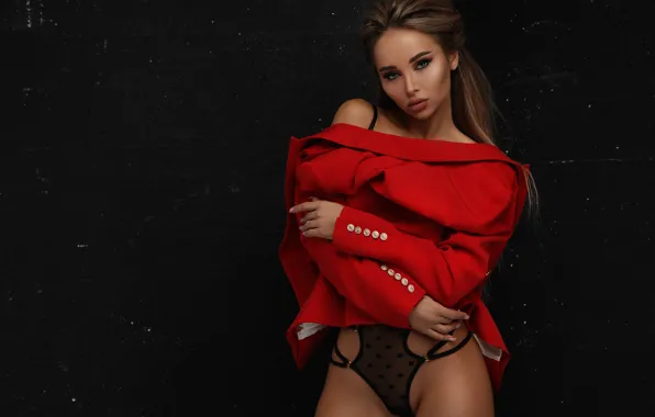 Поза, Девушка, фигура, прическа, бельё, Ника Науменко, Darya Andreevna