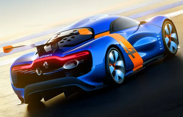 Картинка Concept, Синий, Машина, Концепт, Renault, Car, Автомобиль, Рено