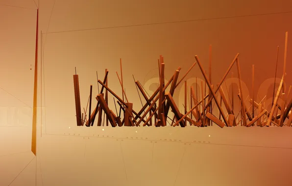 Линии, 2006, палочки