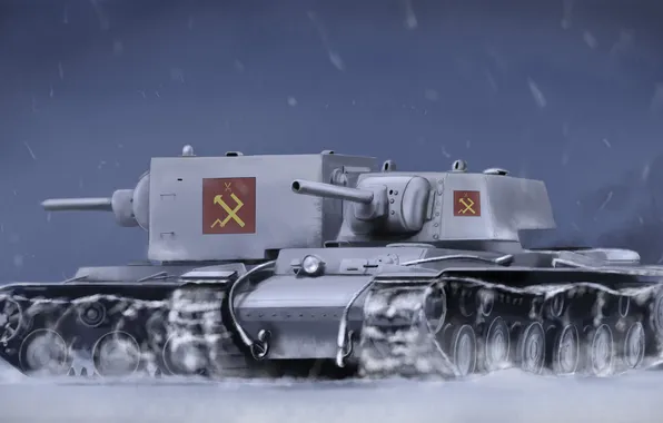 Картинка Art, Girls und Panzer, KV-1, KV-2, Chipika