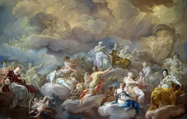 Картинка картина, мифология, Коррадо Джаквинто, Святоц Лаврентий во Славе