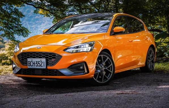 Ford, Orange, Focus, Front, Side, Wheels, Focus ST, 2022