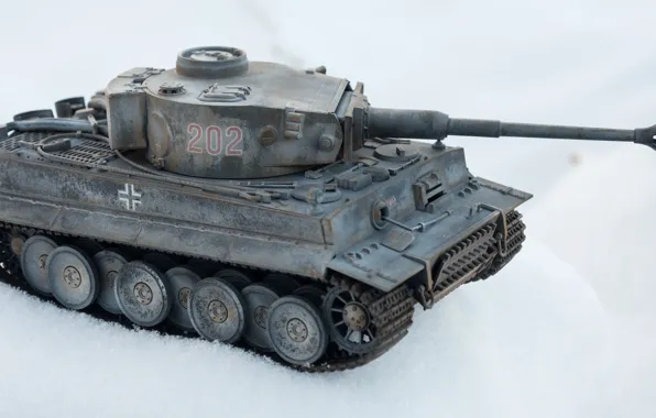 Игрушка, Тигр, танк, немецкий, моделька, тяжёлый
